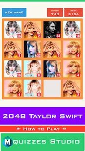 taylor swift albums 2048 game